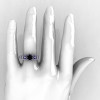 Art-Masters-Winged-Skull-14K-White-Gold-1-Carat-Black-Diamond-Blue-Sapphire-Engagement-Ring-R613-14KWGBSBD-H
