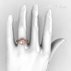 Italian Bridal 10K Pink Gold 1.5 Carat CZ Diamond Wedding Ring AR119-10PGDCZ-4