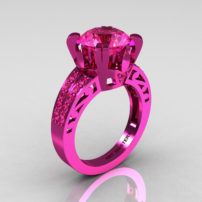 Pretty in Pink Silicone Ring | Etched Floral Collection | Enso Rings