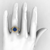Modern Edwardian 14K Yellow Gold 3.0 Carat Alexandrite Diamond Engagement Ring Wedding Ring Y404-14KYGDAL-4