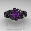 Nature-Classic-14K-Black-Gold-1-0-Ct-Amethyst-Leaf-and-Vine-Engagement-Ring-R340-14KBGAM-T