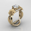 Nature-Inspired-14K-Yellow-Gold-1-Ct-White-Sapphire-Diamond-Rose-Vine-Engagement-Ring-R294-14KYGDWS-P