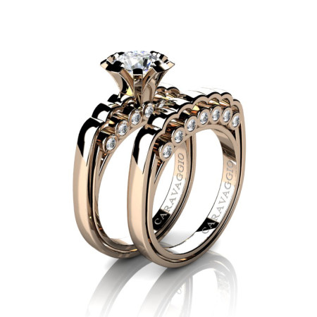Caravaggio-Classic-14K-Rose-Gold-1-0-Carat-White-Sapphire-Diamond-Engagement-Ring-Wedding-Band-Set-R637S-14KRGDWS-P