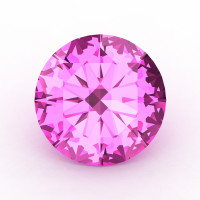 Art Masters Gems Calibrated 1.5 Ct Round Light Pink Sapphire Created Gemstone RCG0150-LPS