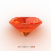 Art Masters Gems Calibrated 5.0 Ct Round Orange Sapphire Created Gemstone RCG0500-OS