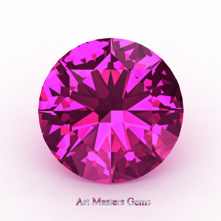 Art-Masters-Gems-Calibrated-0-5-Ct-Round-Hot-Pink-Sapphire-Created-Gemstone-RCG0500-PS