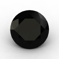 Art Masters Gems Calibrated 2.0 Ct Round Black Sapphire Created Gemstone RCG0200-BLS