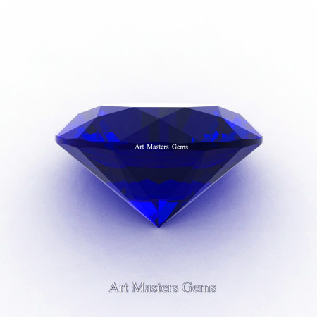 Art-Masters-Gems-Standard-0-0-5-Ct-Round-Blue-Sapphire-Created-Gemstone-RCG0050-BS-FRONT