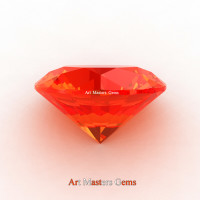 Art Masters Gems Calibrated 4.0 Ct Round Padparadscha Sapphire Created Gemstone RCG0400-POS
