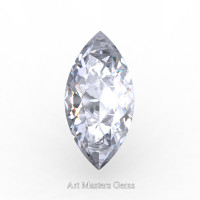 Art Masters Gems Standard 0.5 Ct Marquise White Sapphire Created Gemstone MCG0050-WS