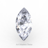 Art Masters Gems Standard 1.0 Ct Marquise White Sapphire Created Gemstone MCG0100-WS