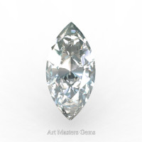Art Masters Gems Standard 2.5 Ct Marquise White Sapphire Created Gemstone MCG0250-WS