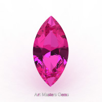 Art Masters Gems Calibrated 3.0 Ct Marquise Pink Sapphire Created Gemstone MCG0300-PS