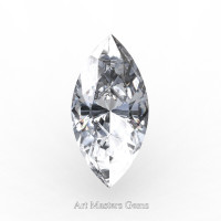 Art Masters Gems Standard 3.0 Ct Marquise White Sapphire Created Gemstone MCG0300-WS