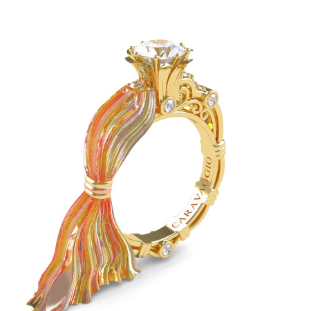 Caravaggio-Jewelry-Kim-14K-Silk-Two-Tone-Yellow-Rose-Gold-10-Ct-White-Sapphire-Emgagement-Ring-R643E-14KSYRGWS-P