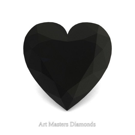 Art-Masters-Gems-Standard-0-5-0-Carat-Heart-Cut-Black-Diamond-Created-Gemstone-HCG050-BD-T