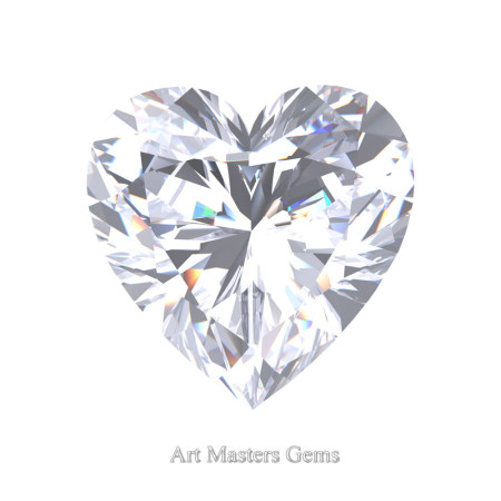 Art-Masters-Gems-Standard-0-5-0-Carat-Heart-Cut-White-Sapphire-Created-Gemstone-HCG050-WS-T