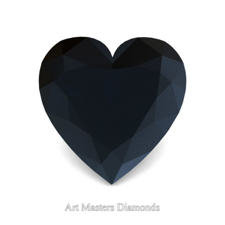 Art-Masters-Gems-Standard-0-7-5-Carat-Heart-Cut-Black-Diamond-Created-Gemstone-HCG075-BD-T