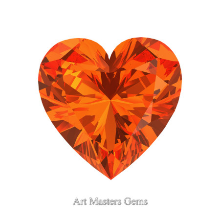 Art-Masters-Gems-Standard-0-7-5-Carat-Heart-Cut-Orange-Sapphire-Created-Gemstone-HCG075-OS-T