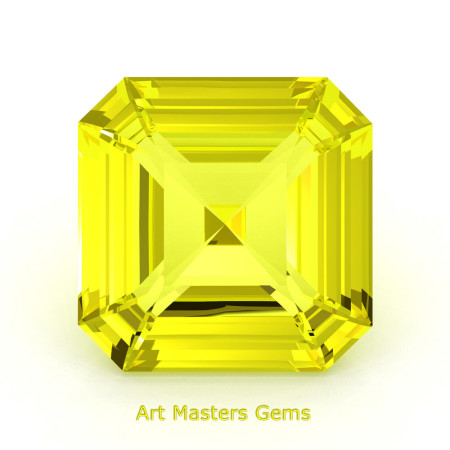 Art-Masters-Gems-Standard-2-0-0-Carat-Asscher-Cut-Yellow-Sapphire-Created-Gemstone-ACG200-YS-T2