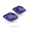 Art-Masters-Gems-Standard-Set-of-Two-Heart-Cut-Russian-Alexandrite-Created-Gemstones-HCGS-RAL-F
