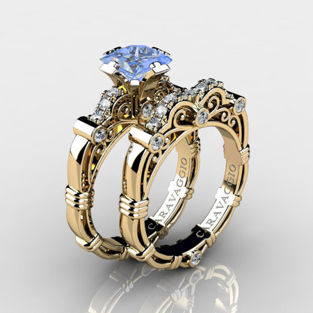 Art-Masters-Caravaggio-14K-Yellow-Gold-1-5-Carat-Princess-Light-Blue-Sapphire-Diamond-Engagement-Ring-Wedding-Band-Set-R623PS-14KYGDLBS-P