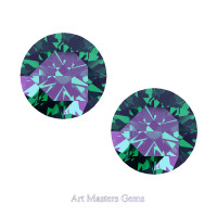 Art Masters Gems Set of Two Standard 1.0 Ct Russian Alexandrite Gemstones RCG100S-RAL