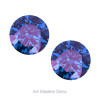 Art-Masters-Gems-Standard-Set-of-Two-1-0-0-Carat-Russian-Alexandrite-Created-Gemstones-RCG100S-RAL-T2