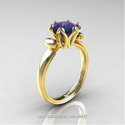 Antique-14K-Yellow-Gold-1-0-Ct-Alexandrite-Engagement-Ring-AR127-14KYGAL-P-402×402