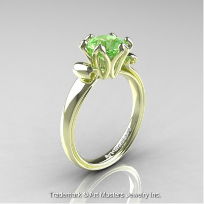 Art-Masters-Antique-14K-Green-Gold-1-5-Ct-Green-Topaz-Solitaire-Engagement-Ring-AR127-14KGGGT-P-402×402