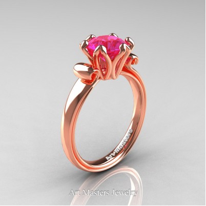 Art-Masters-Antique-14K-Rose-Gold-1-5-Ct-Pink-Sapphire-Solitaire-Engagement-Ring-AR127-14KRGPS-P-402×402