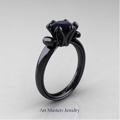 Art-Masters-Classic-14K-Black-Gold-1-5-Ct-Black-Diamond-Solitaire-Engagement-Ring-AR127-14KBGBD-P-402×402