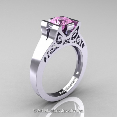 Art-Masters-Modern-Classic-14K-White-Gold-1-Ct-Light-Pink-Sapphire-Engagement-Ring-R36N-14KWGLPS-P-402×402