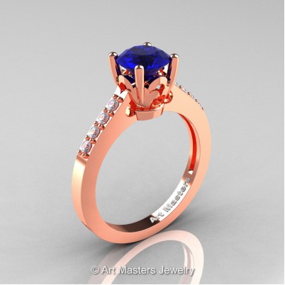 Classic-14K-Rose-Gold-1-Carat-Blue-Sapphire-Diamond-Solitaire-Wedding-Ring-R101-14KRGDBS-P-402×402