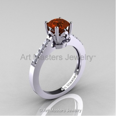 Classic-14K-White-Gold-1-Carat-Brown-and-White-Diamond-Solitaire-Wedding-Ring-R101-14KWGDBRD-P-402×402