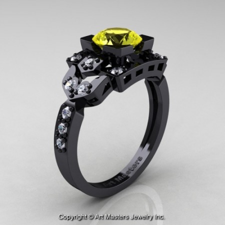 Classic_14K_Black_Gold_1_0_Ct_Yellow_Sapphire_Diamond_Engagement_Ring_Wedding_Ring_R510_14KBGDYS_P_jpg-100354-500×500