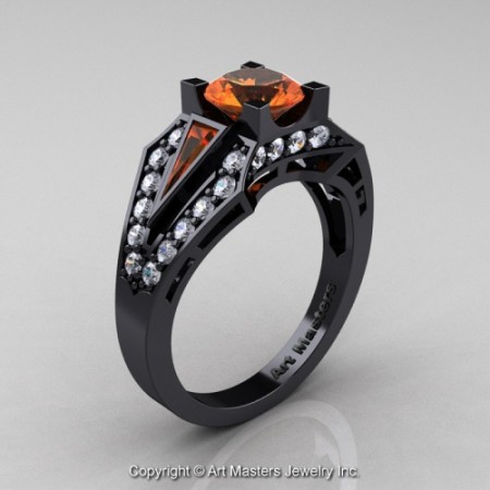 Classic_Edwardian_14K_Black_Gold_1_0_Ct_Orange_Sapphire_Diamond_Engagement_Ring_R285_14KBGDOS_P_jpg-100972-500×500