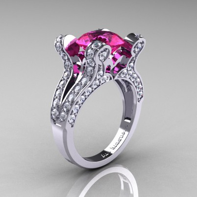 French-Vintage-White-Gold-3-0-Carat-Pink-Sapphire-Diamond-Pisces-Weddinng-Ring-Engagement-Ring-R228-WGDPS-P-402×402