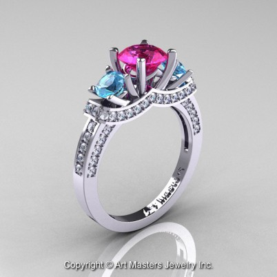 French-White-Gold-Three-Stone-Pink-Sapphire-Blue-Topaz-Diamond-Wedding-Ring-Engagement-Ring-R182-WGDBTPS-P-402×402