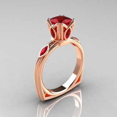 Modern-Antique-14K-Rose-Gold-1-20-CT-Princess-Marquise-Ruby-Solitaire-Ring-R219-RGR-P-402×402