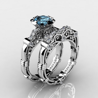 Art-Masters-Caravagio-14K-White-Gold-1-Carat-Aquamarine-Diamond-Engagement-Ring-Wedding-Band-Set-R623S-14KWGDAQ-P-402×402