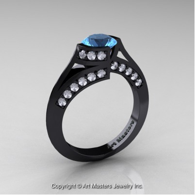 Modern-French-14K-Black-Gold-1-0-Carat-Blue-Topaz-Diamond-Engagement-Ring-Wedding-Ring-R376-14KBGDBT-P1-402×402