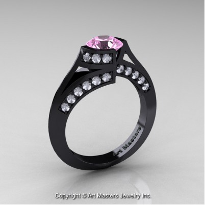 Modern-French-14K-Black-Gold-1-0-Carat-Light-Pink-Sapphire-Diamond-Engagement-Ring-Wedding-Ring-R376-14KBGDLPS-P1-402×402