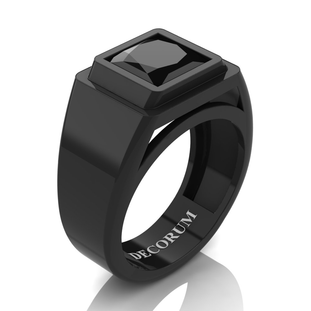 VALIANT Black Tungsten Ring with Black Sapphires - 8mm – Larson Jewelers